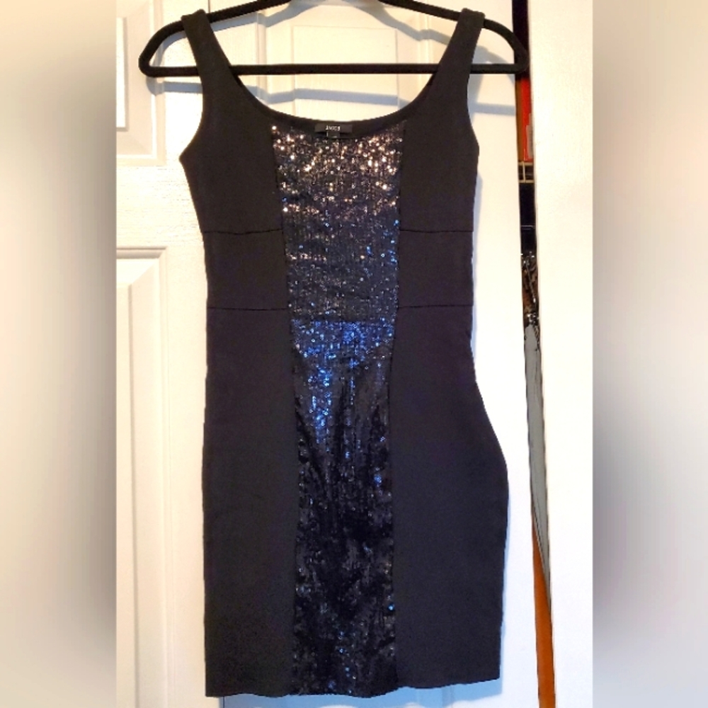 Jacob black sequin cocktail dress